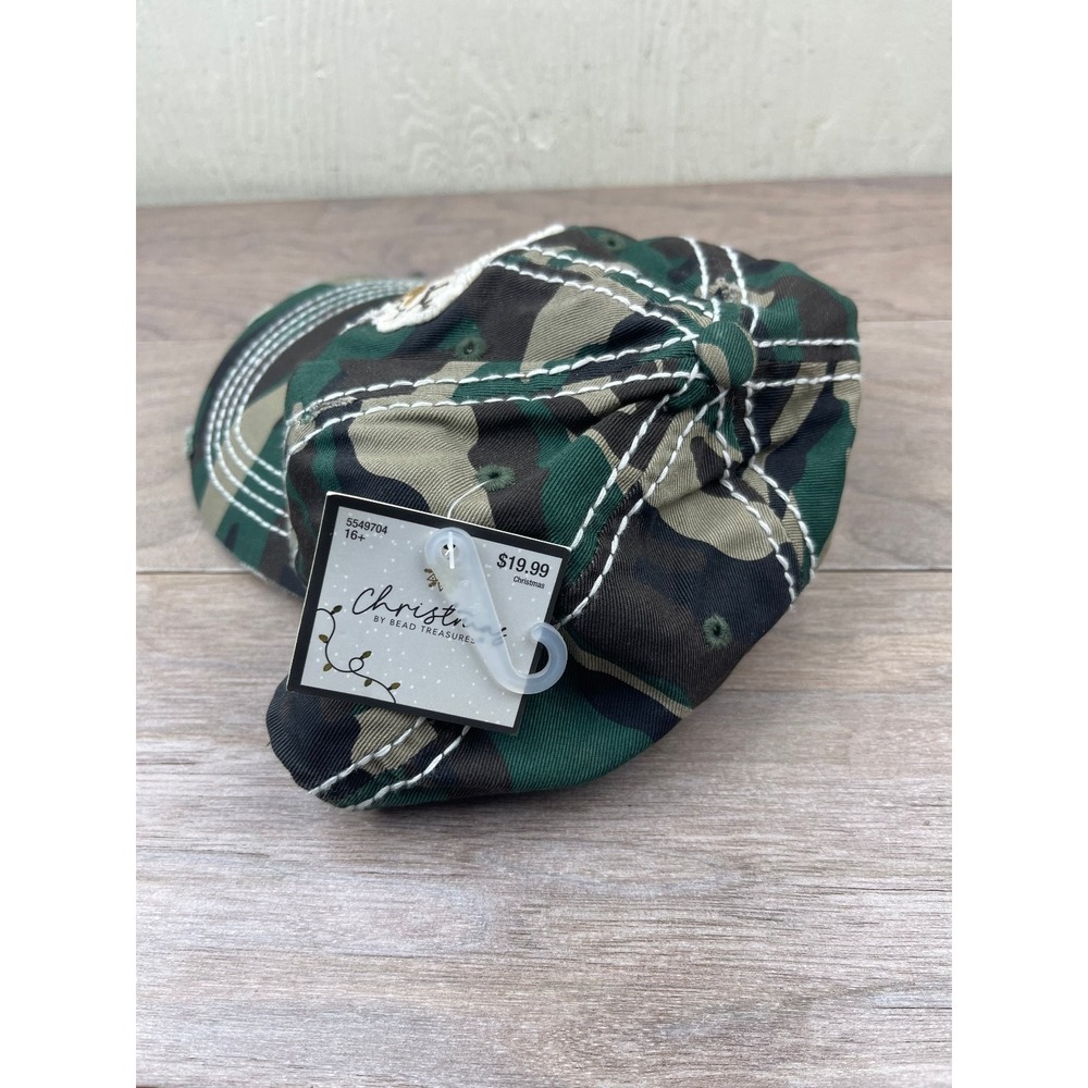 Oh Deer! Hat Men's  Camo Green Brown Reindeer Patch - Picture 3 of 6